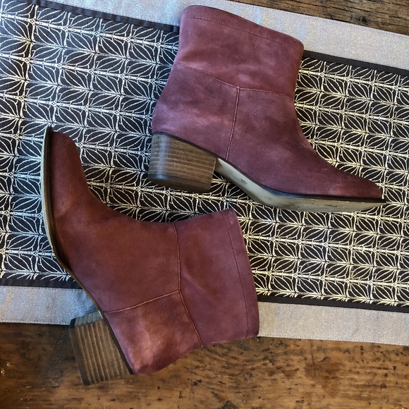J. Jill Mauve Suede Boots Size 6.5 - Picture 1 of 7